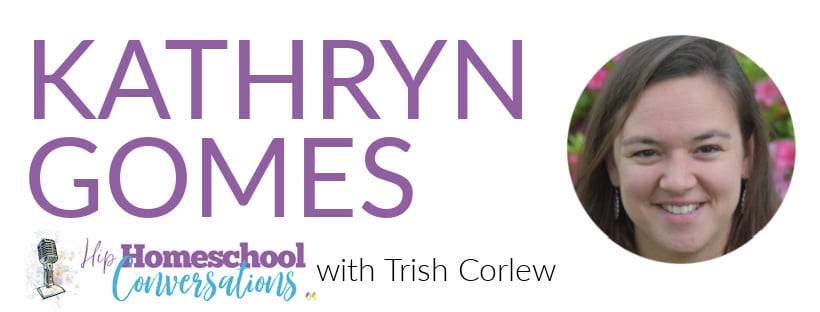 In today’s podcast, we have an interesting and insightful conversation with author and speaker Kathryn Gomes, author of Apologia’s elementary math curriculum and second-generation homeschooling mother of three who surprised herself by falling in love with math!