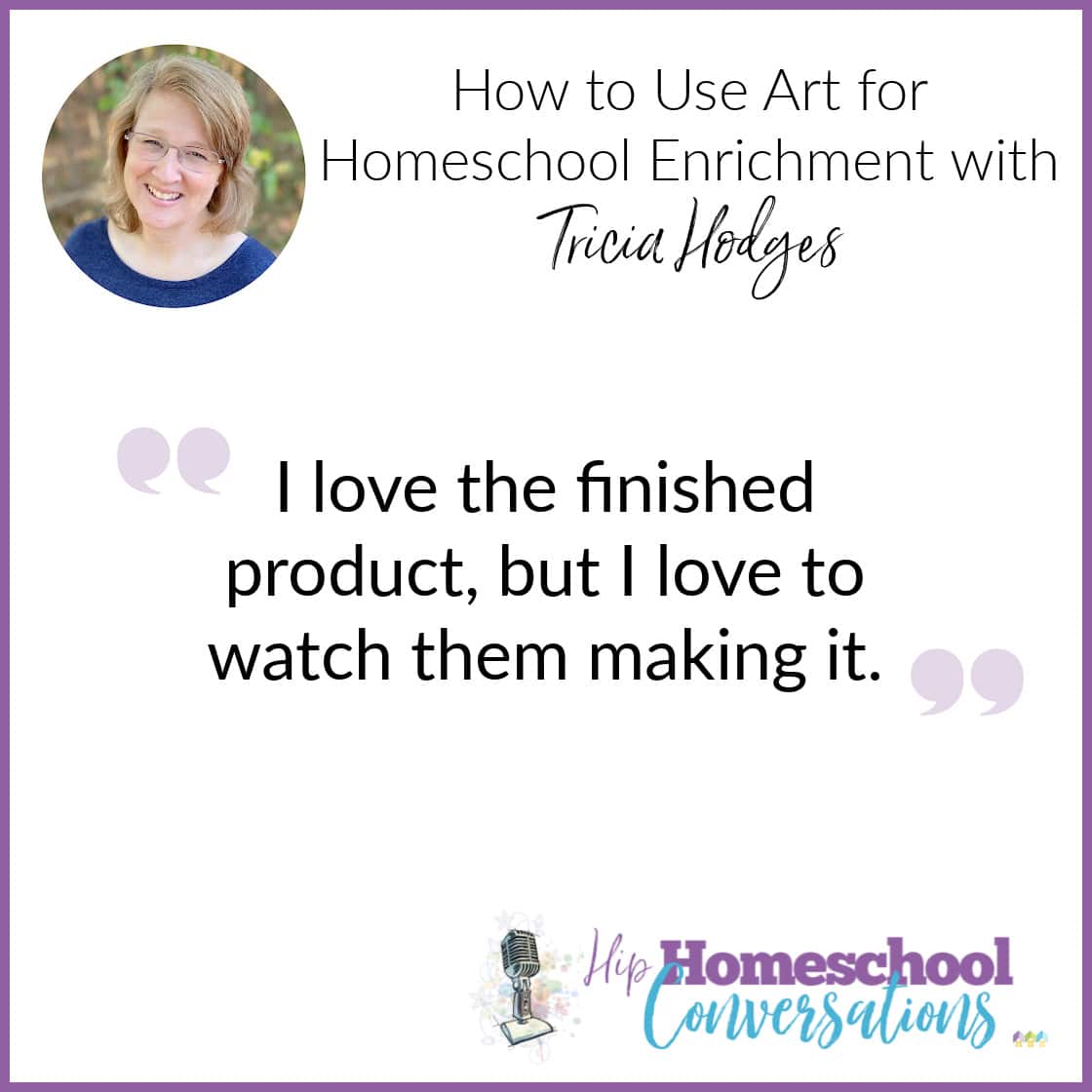 Join us as Tricia discusses how finding subjects that all of your students can do together can be challenging, but art is one way to bring everyone together to create homeschooling memories that you will cherish.